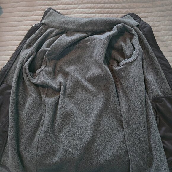 Lululemon Its Fleecing Cold Jacket - 8 Heathered Black / Black - Picture 5 of 8